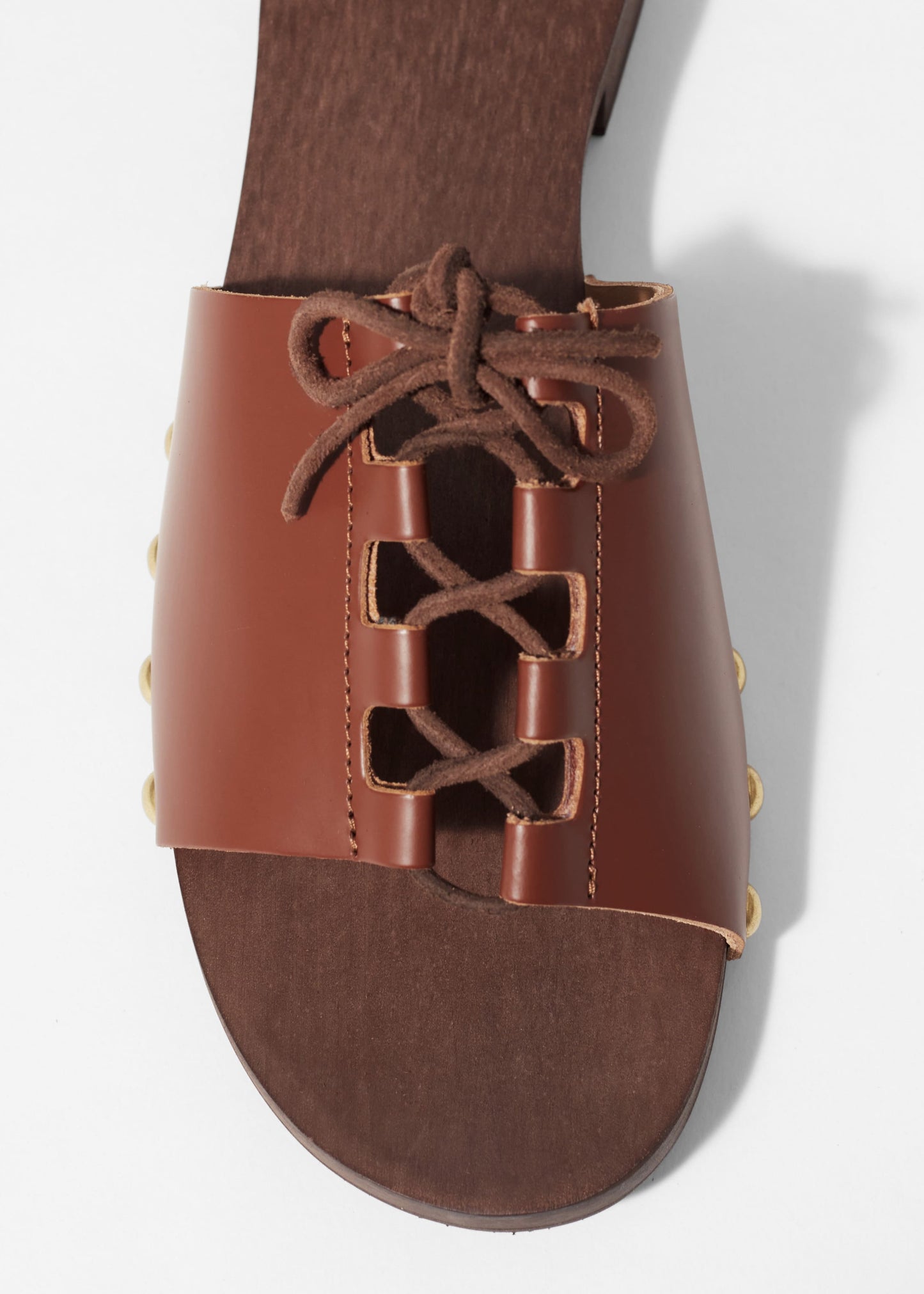 Lace-Up Clog Sandals