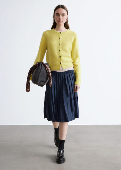 Pleated Midi Skirt