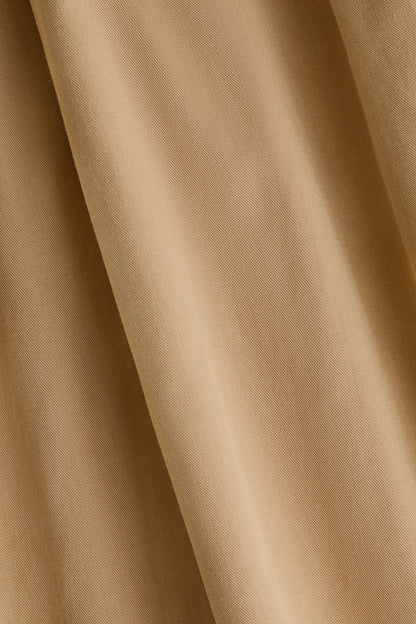 Pleated twill skirt