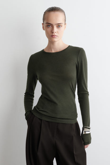 Slim Merino Wool Top