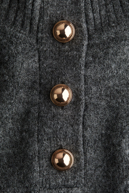 Knitted turtleneck dress