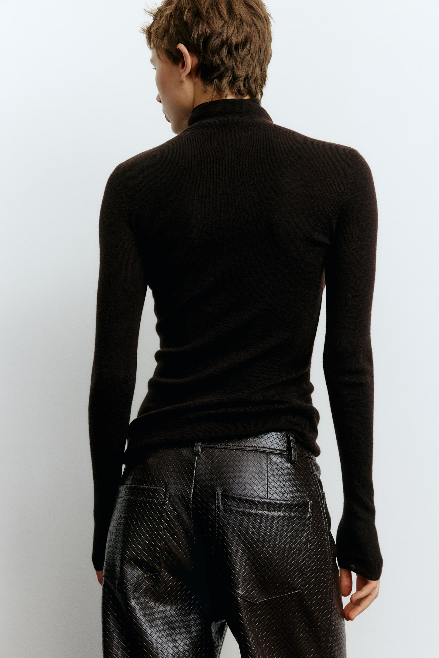 Coated trousers