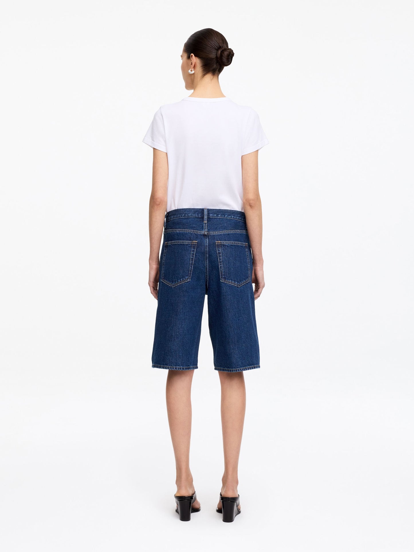 Long Denim Shorts