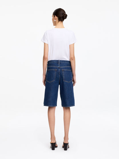Long Denim Shorts