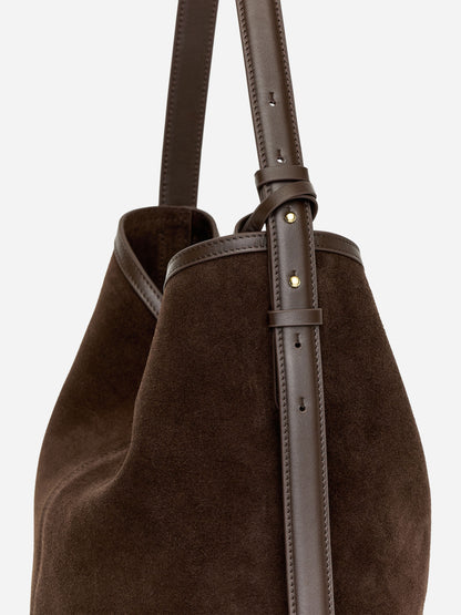 Suede Bucket Tote
