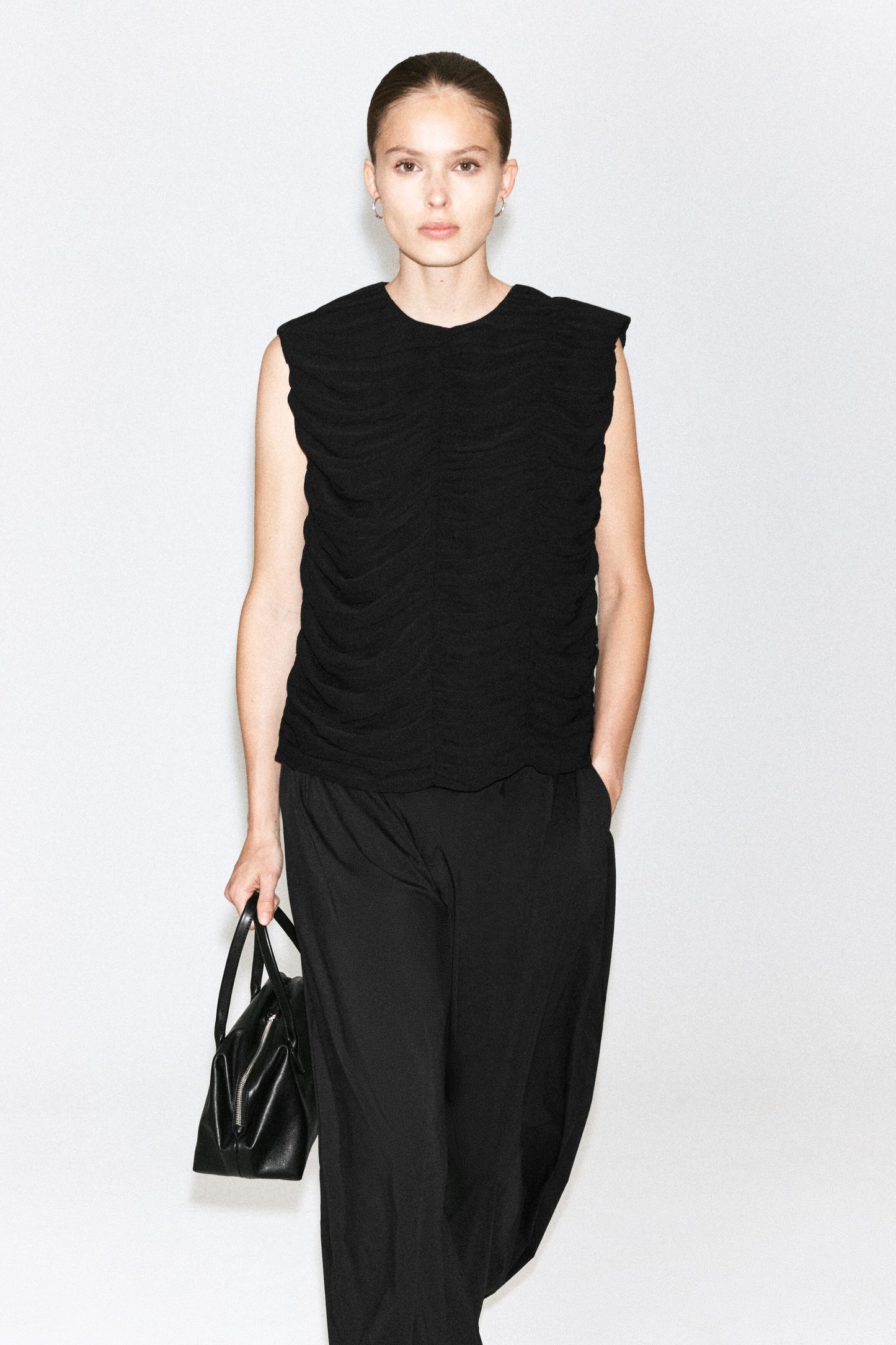 Gathered panelled top