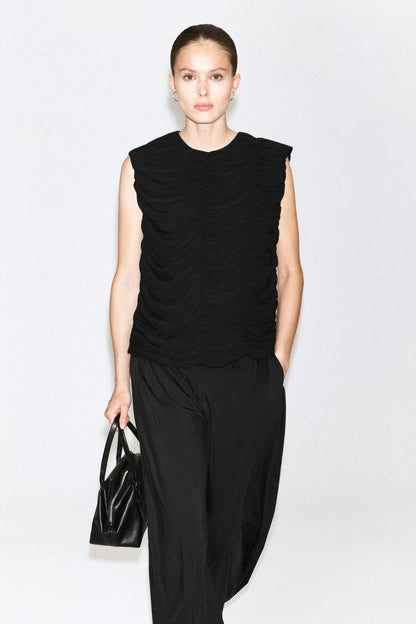 Gathered panelled top