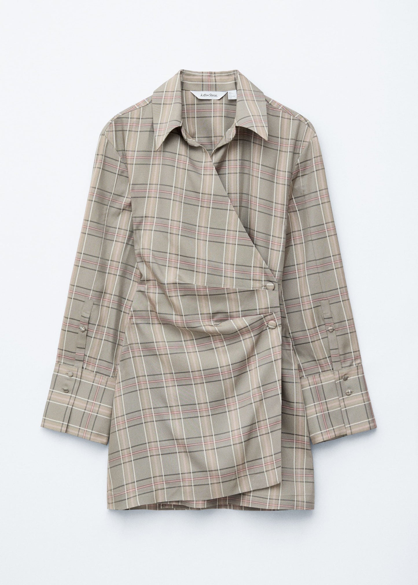 Wrap Shirt Mini Dress