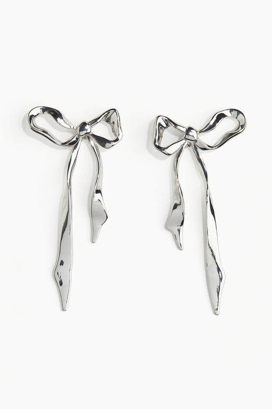 Bow-shaped earrings