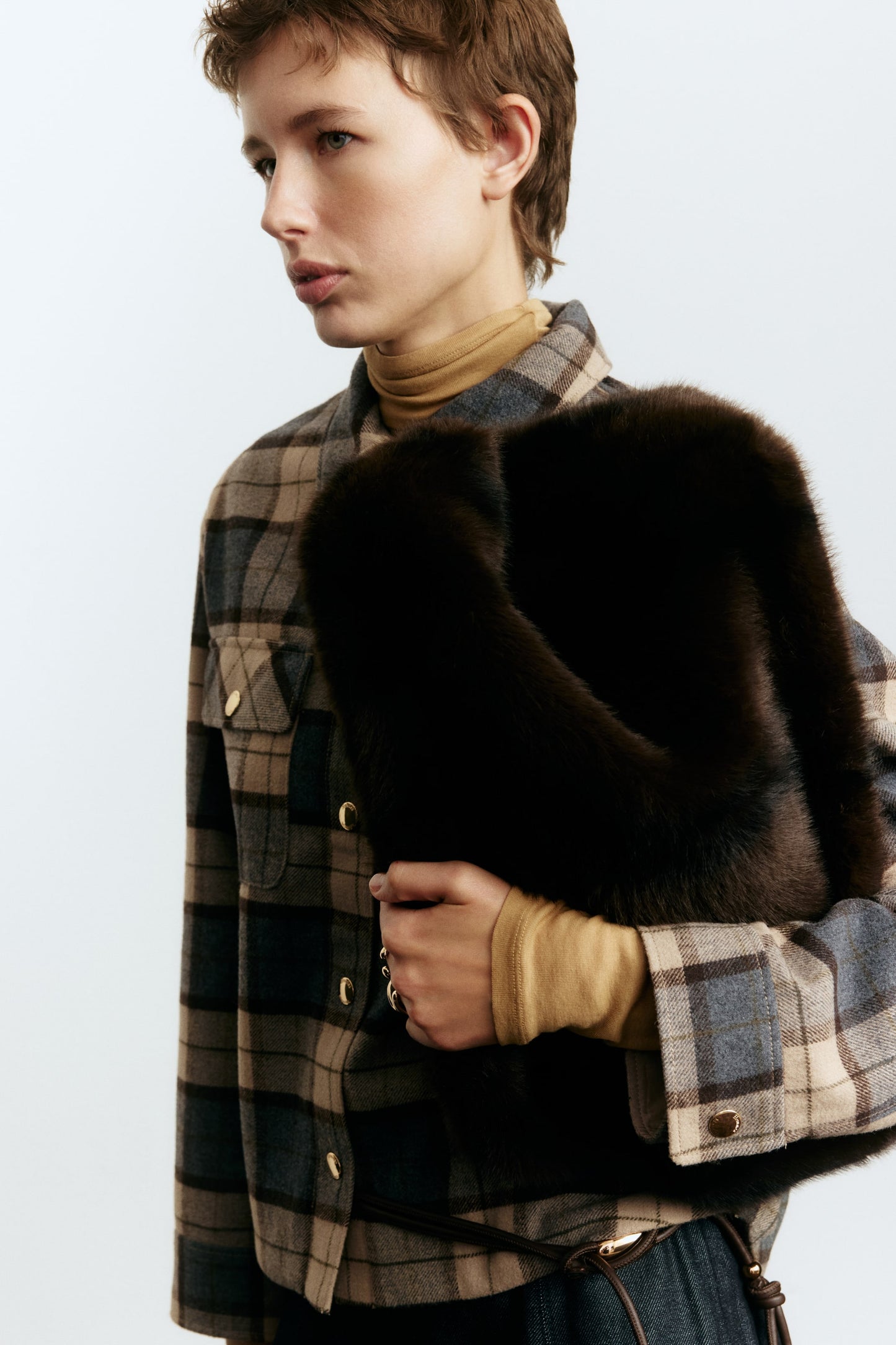 Oversized shacket