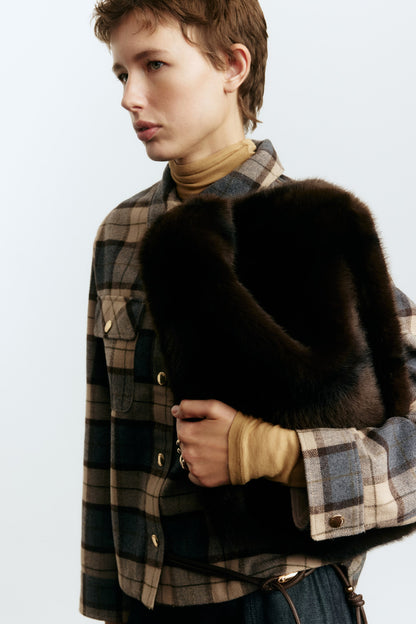 Oversized shacket