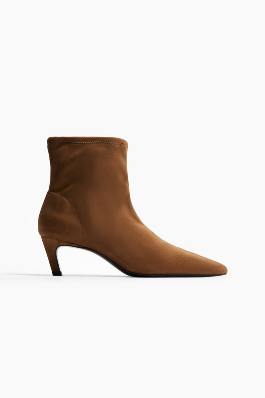 Heeled sock boots