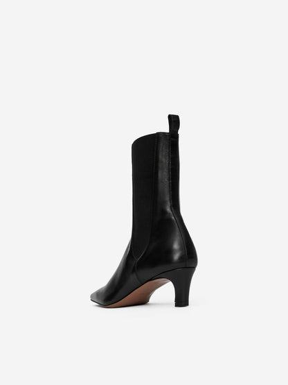 Square-Toe Ankle Boots