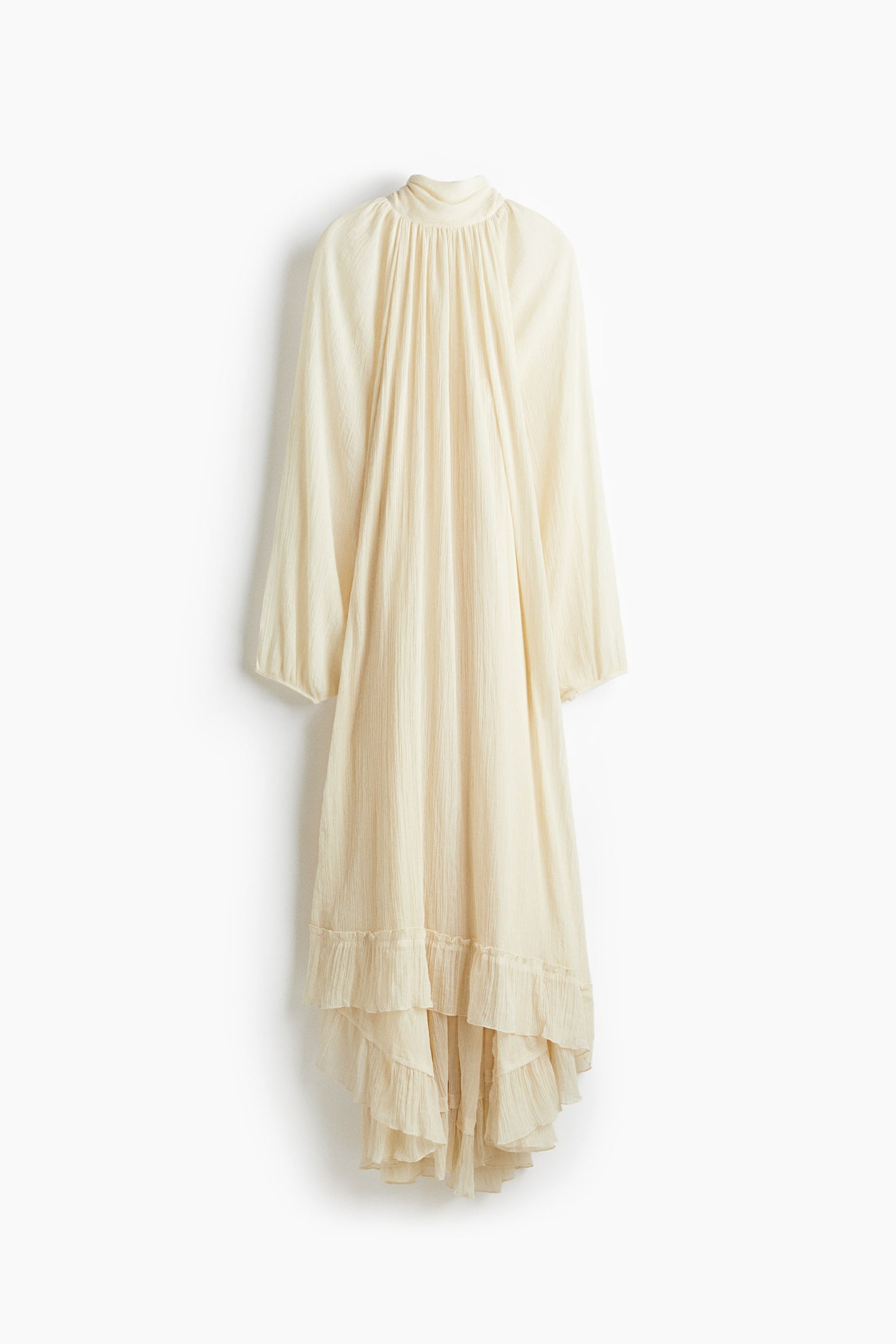 Bow-collar maxi dress