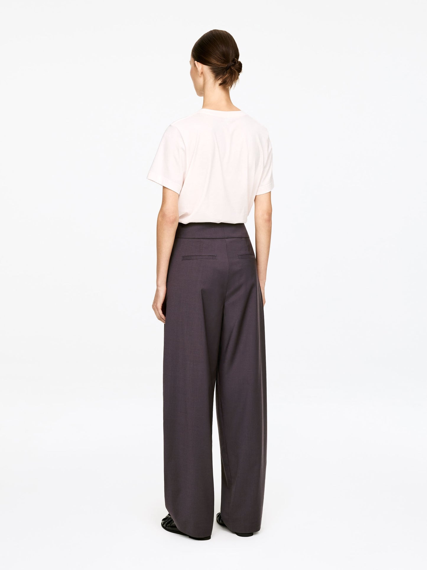 Wrap-Detail Tailored Trousers