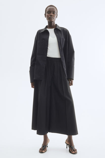 Pleat-front culottes