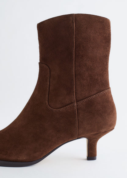 Kitten Heel Ankle Boots