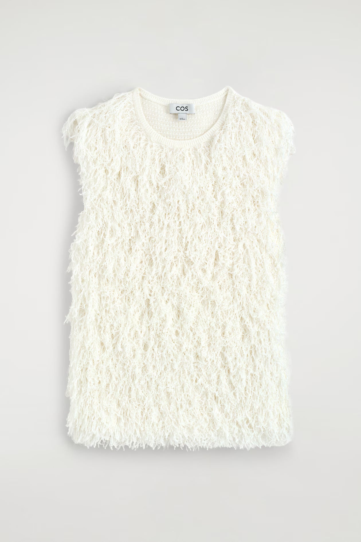 Fringed knitted top