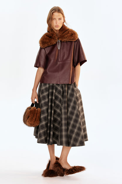 Circular cotton skirt