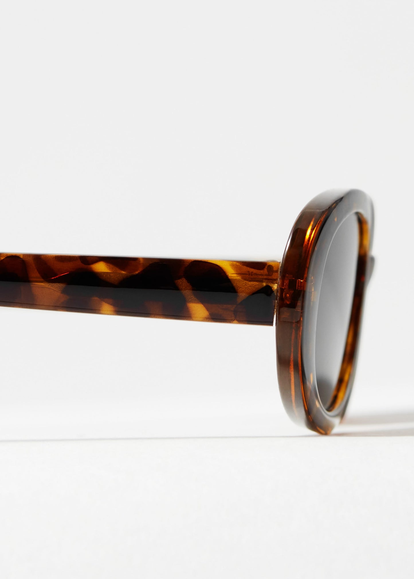 Slim Oval-Frame Sunglasses