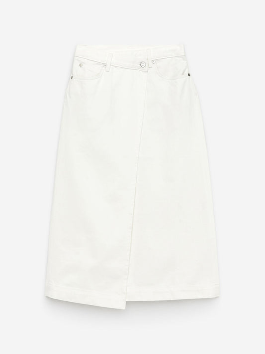 Denim Wrap Skirt