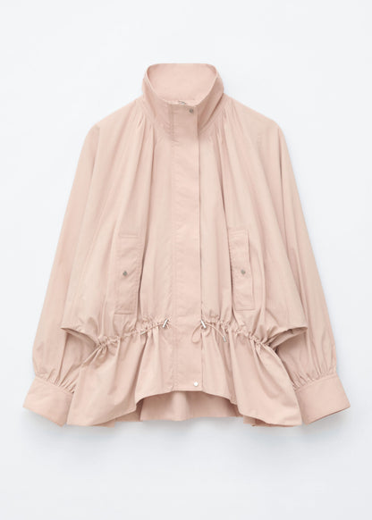 Nylon Funnel-Collar Jacket