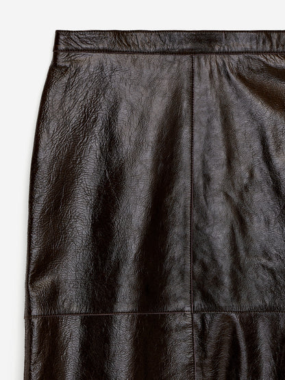 Naplak Leather Skirt