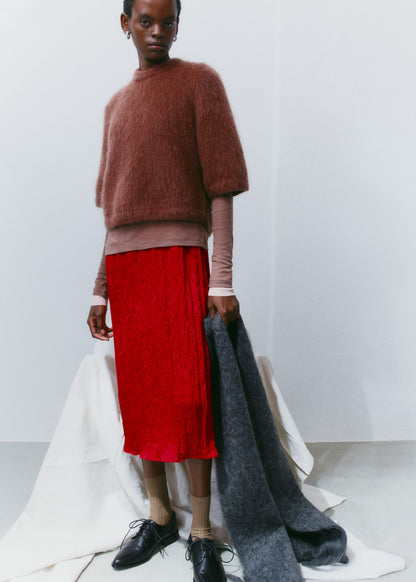 Mohair-Blend Knitted T-shirt