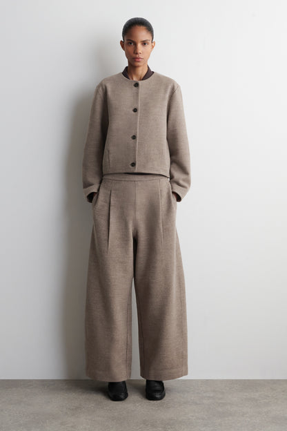 Boiled-Wool Cardigan