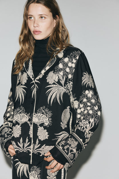 Printed resort shirt