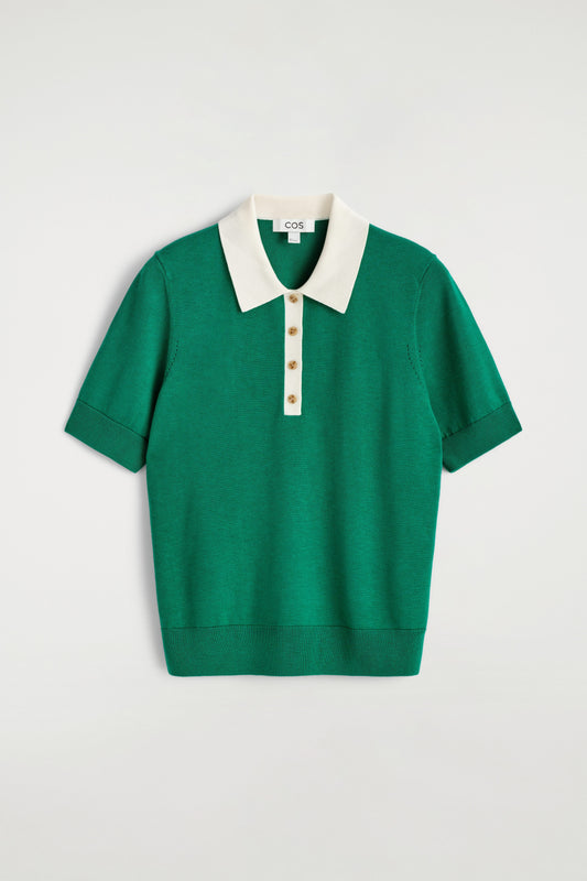 Shrunken Wool-Blend Polo Shirt