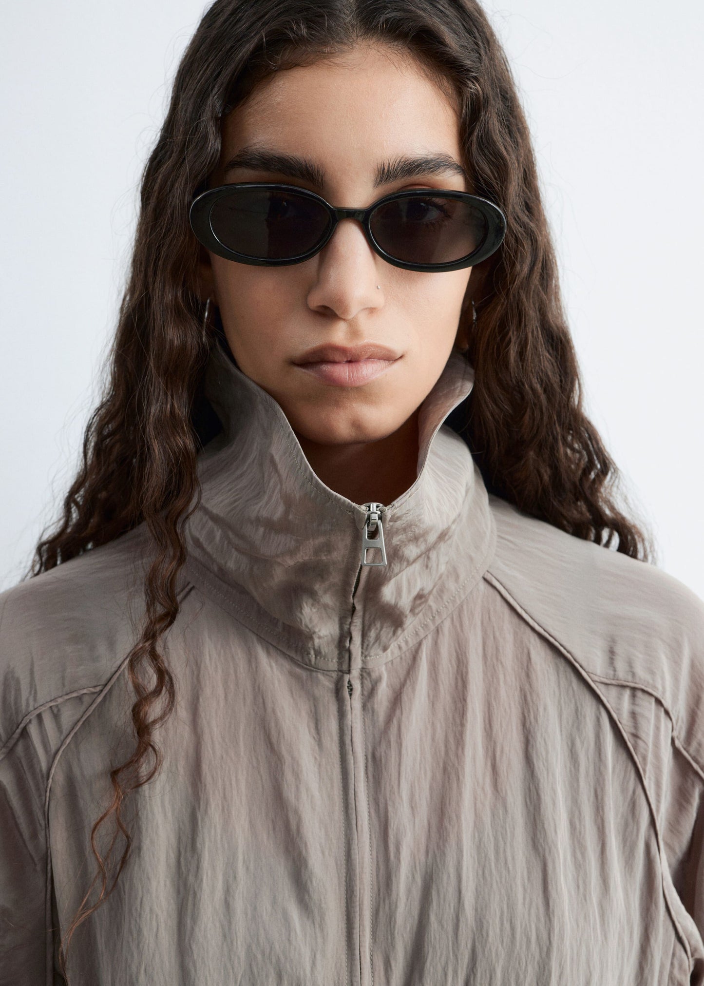 Sporty Viscose-Blend Jacket