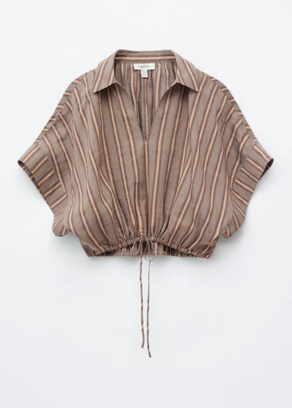 Drawstring Cropped Top
