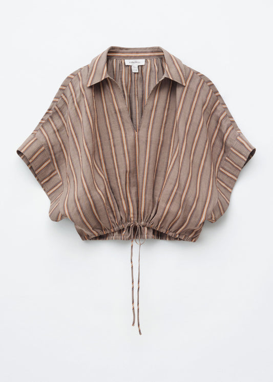 Drawstring Cropped Top