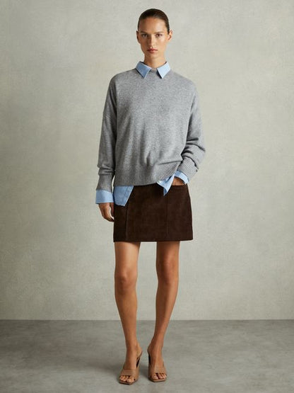 Suede Mini Skirt