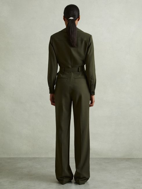 Belted Utility Jumpsuit