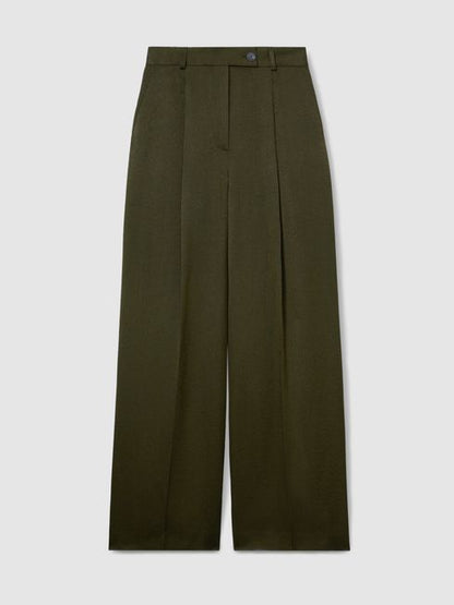 Atelier Pleated-Crepe Suit Trousers