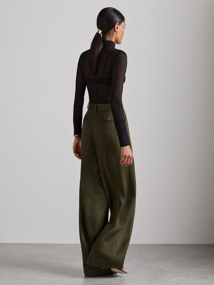 Atelier Pleated-Crepe Suit Trousers