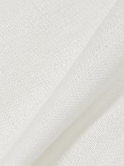 Reiss Linen Whipstitch Tie-Strap Midi Dress in Ivory