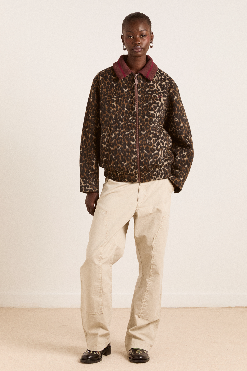 Pixie Bomber Leopard Jacket