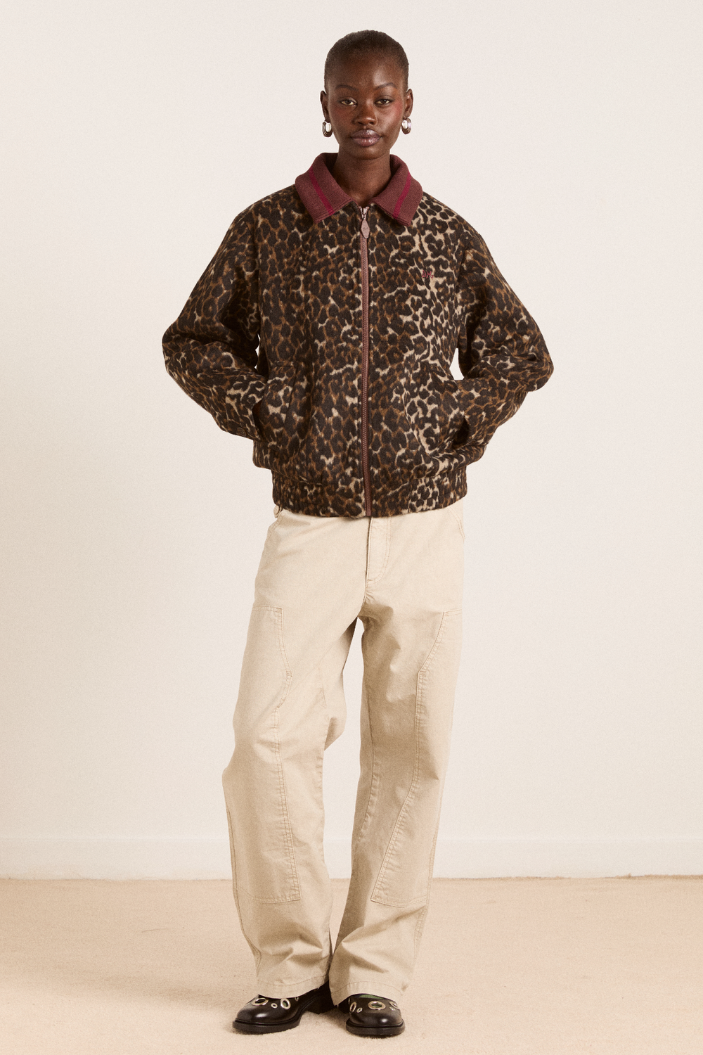 Pixie Bomber Leopard Jacket
