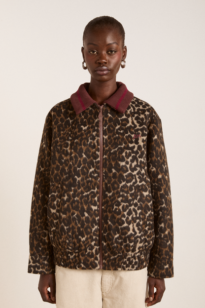 Pixie Bomber Leopard Jacket