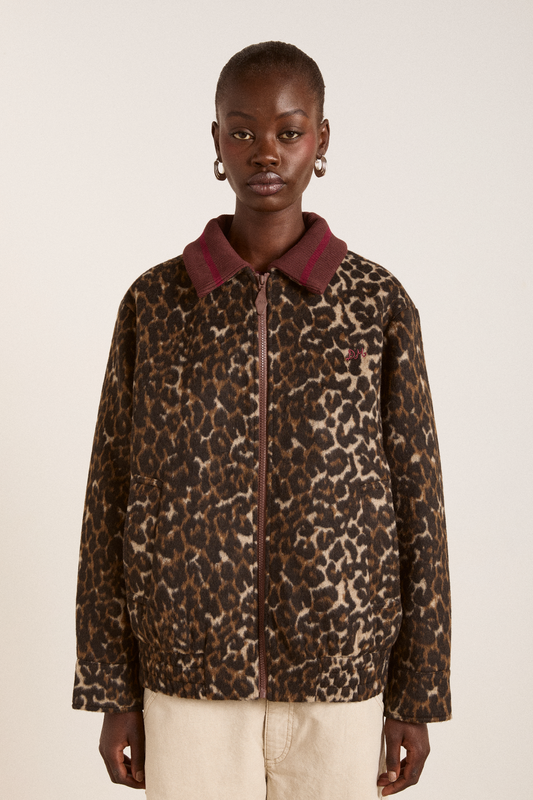 Pixie Bomber Leopard Jacket
