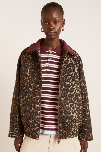 Pixie Bomber Leopard Jacket