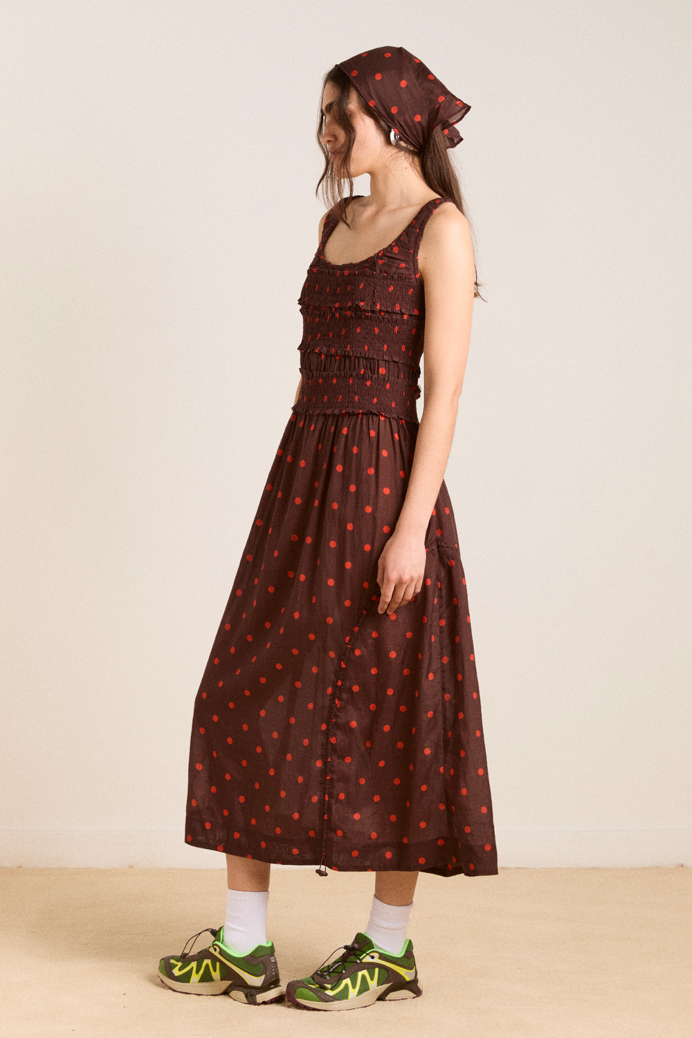 Cynthia Sheer Midi Dress