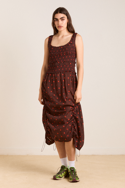 Cynthia Sheer Midi Dress