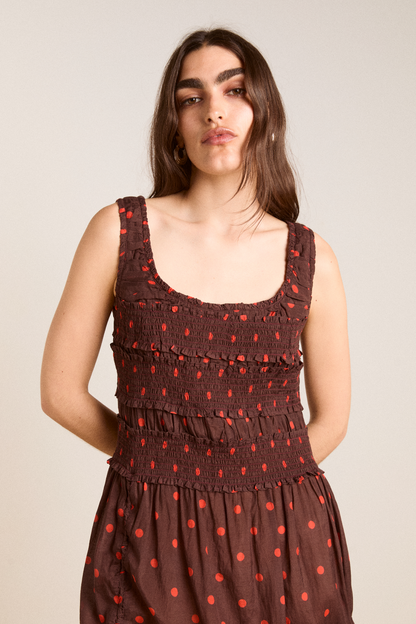 Cynthia Sheer Midi Dress