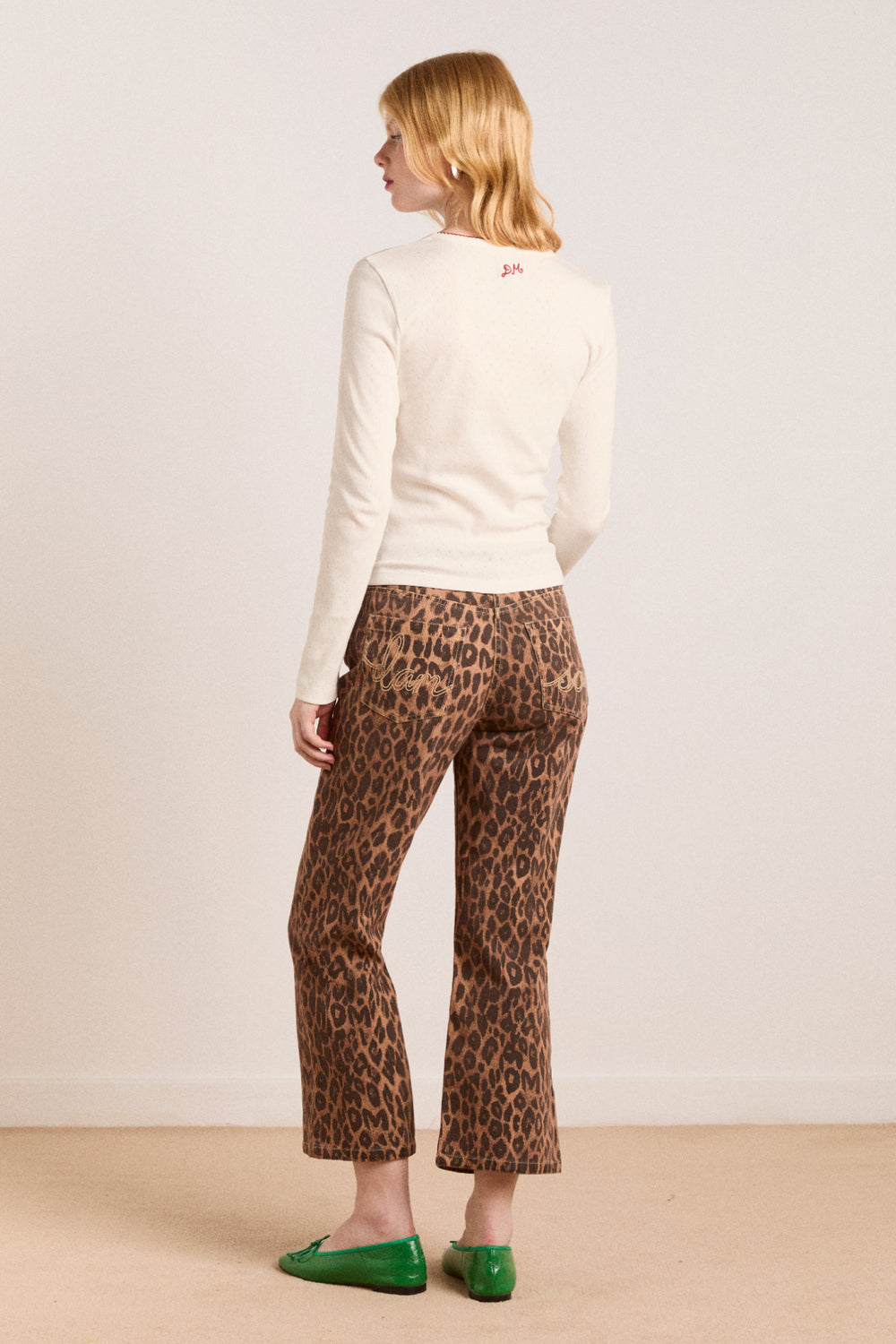 Kenny Twill Leopard Trousers