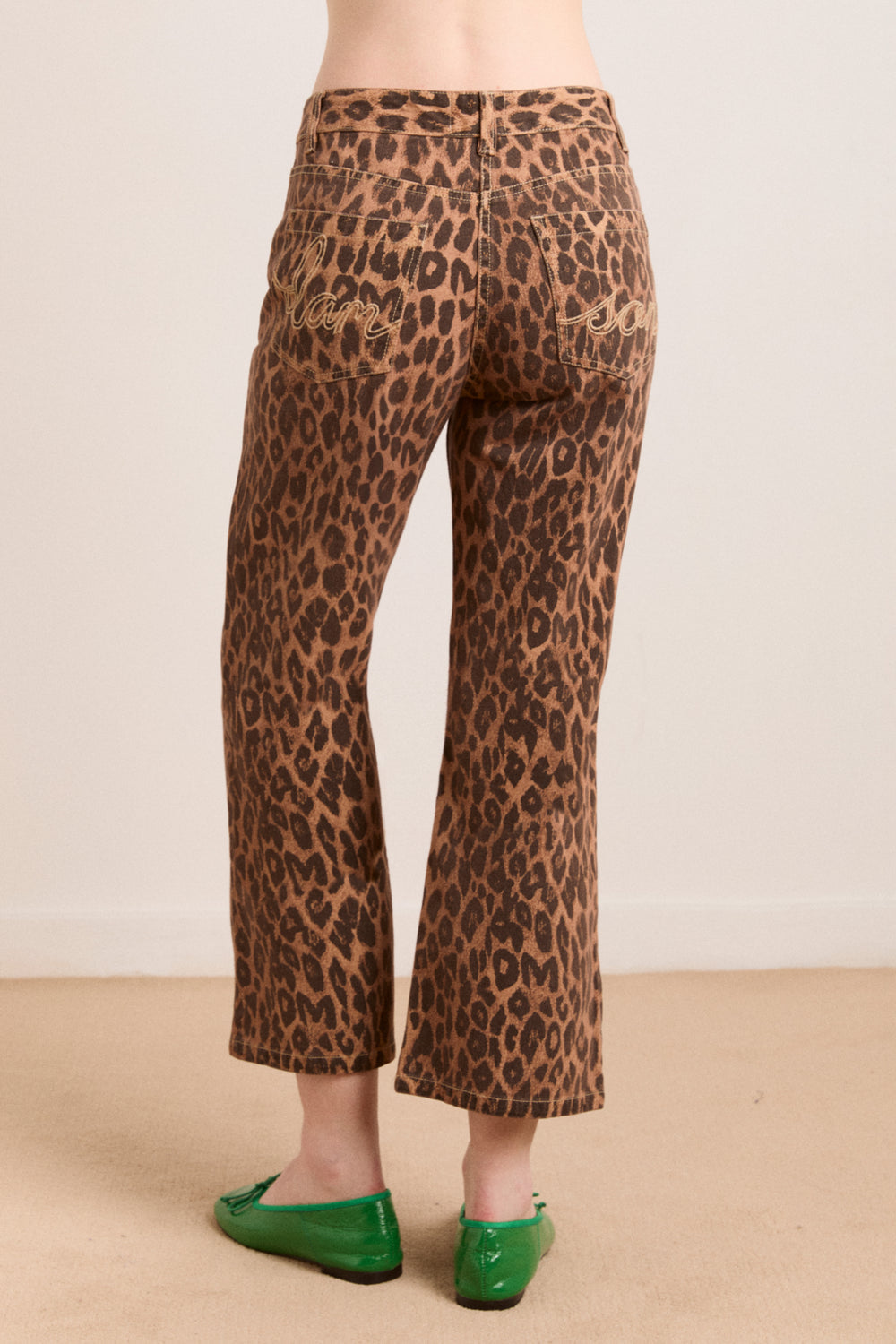 Kenny Twill Leopard Trousers