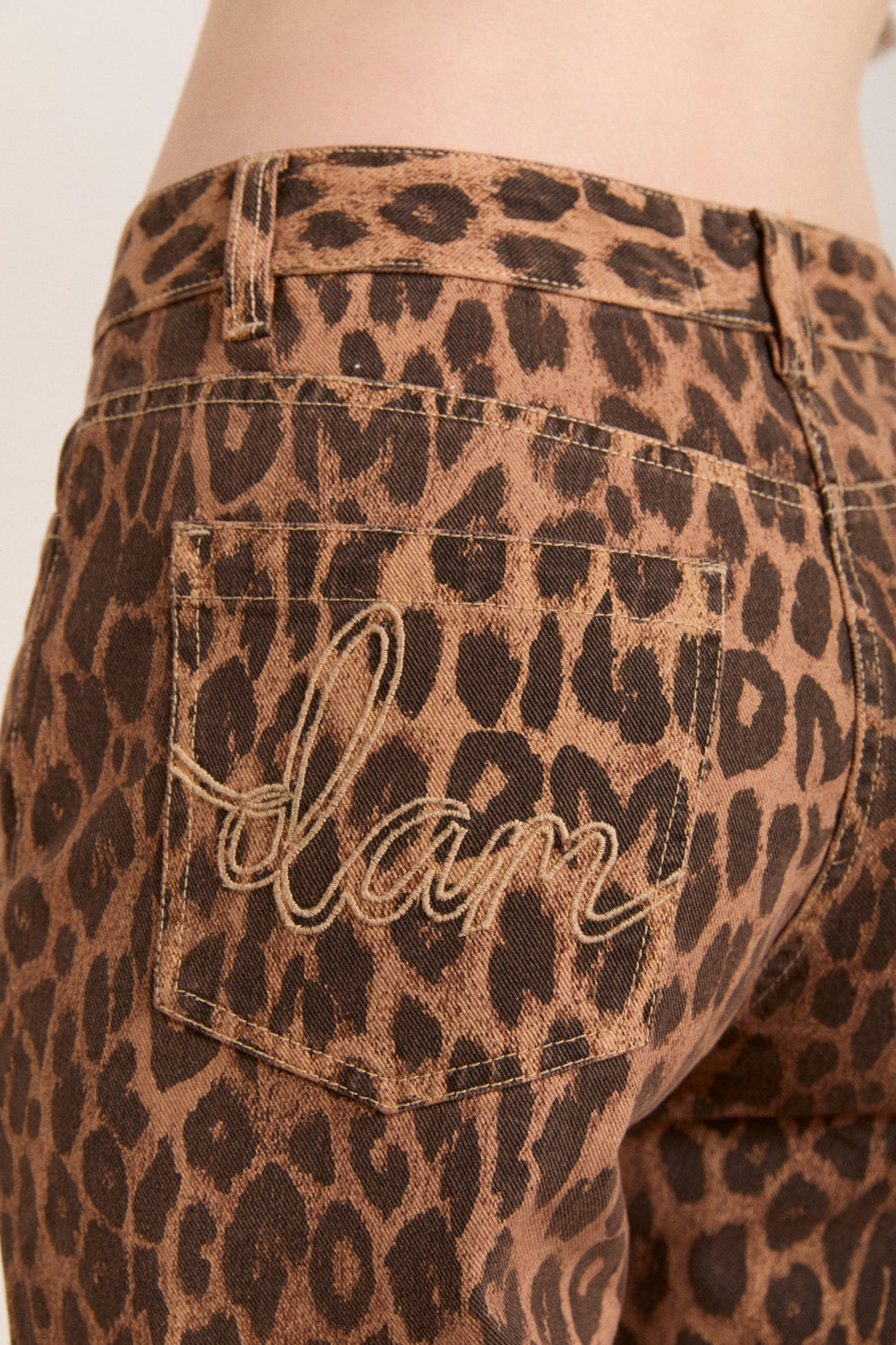 Kenny Twill Leopard Trousers